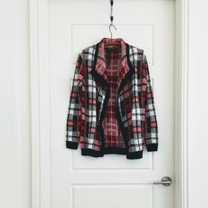 NWT Modcloth Plaid Tic Tac Toe Tournament Cardigan